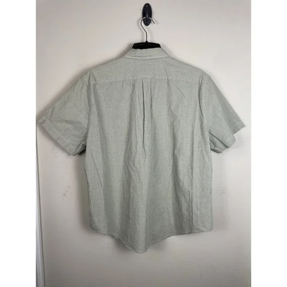 Lacoste Shirt Men's 45 XL XXL Regular Fit Short Sleeve Green Plaid Cotton Croc - Picture 3 of 7